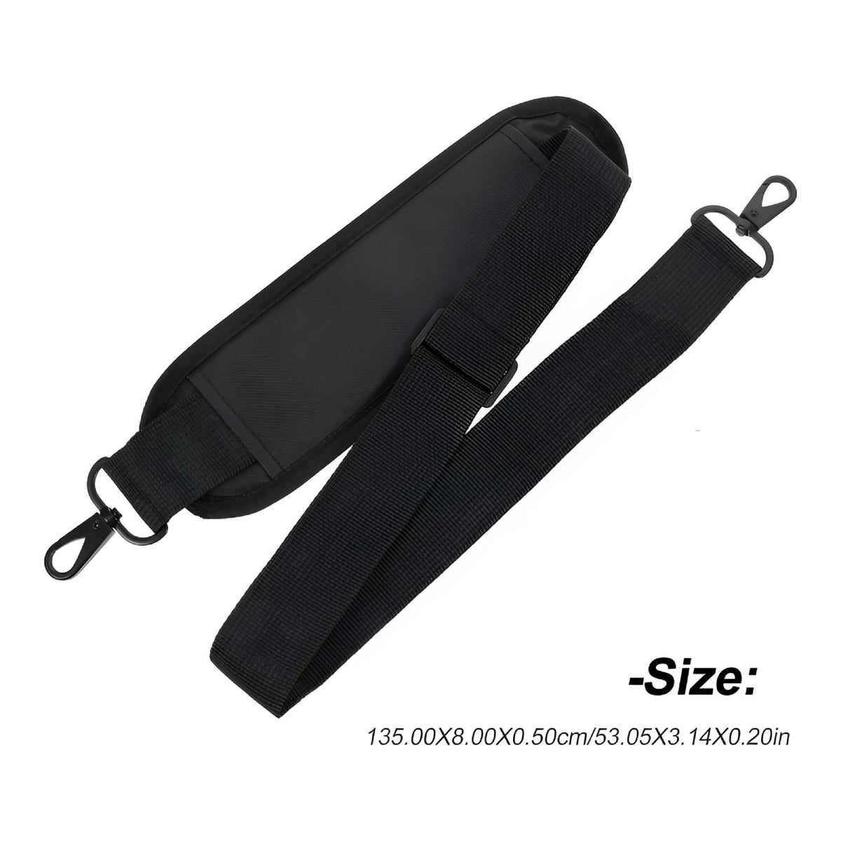 Adjustable Crossbody Strap for Laptop and Travel Bags, Padded Shoulder Belt - Image 2
