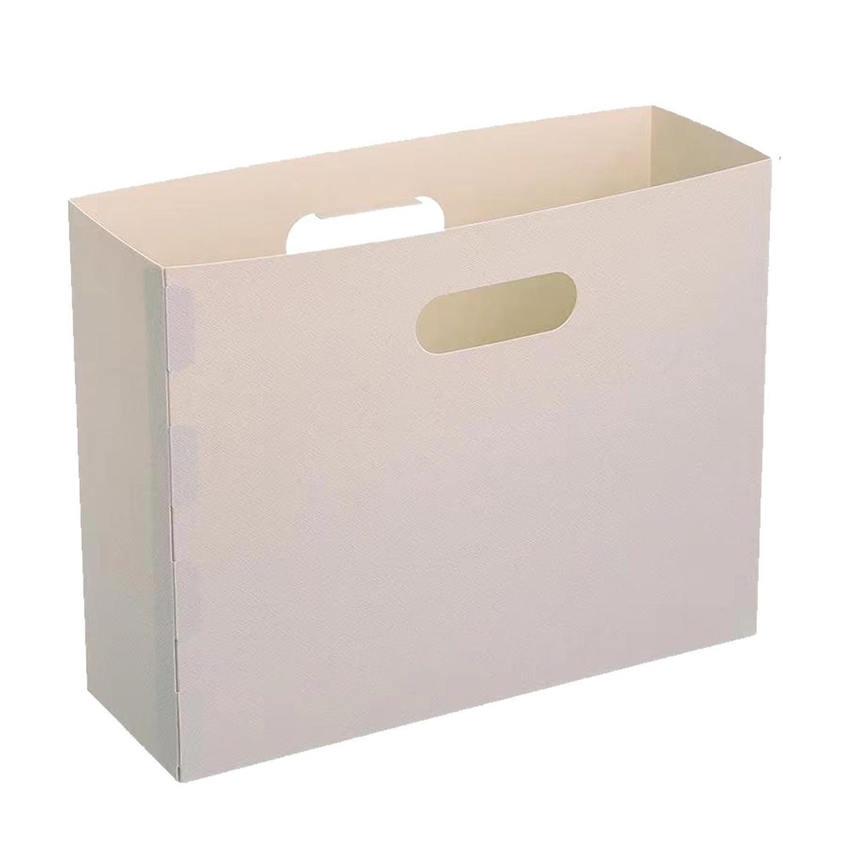 Folding Magazine File and Book Stand, Plastic Desk Rack, 12.5 x 9.6 x 4.3 in