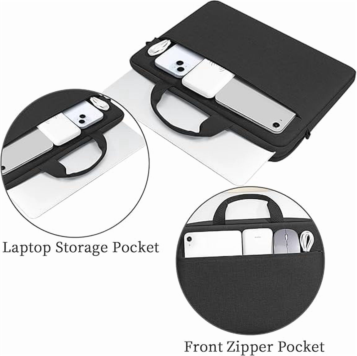 Water-Resistant 15.6 in Laptop Shoulder Bag with Luggage Pass-Through - Image 4