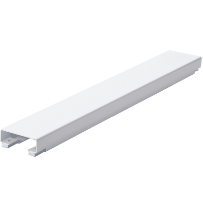Magnetic Under-Desk Cable Tray, 17.7 in White Powder-Coated Metal - Image 2