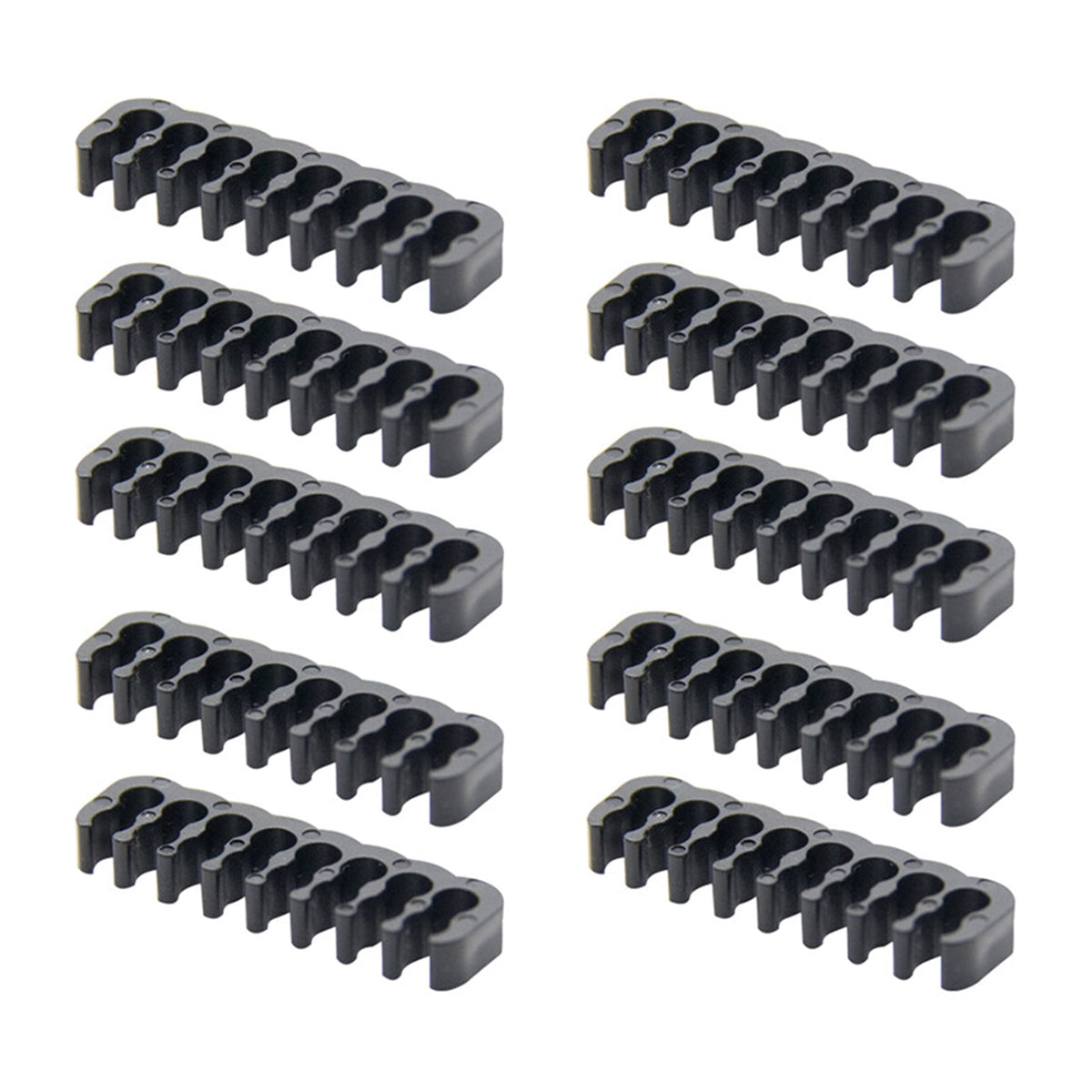 Cable Clips for Computer Builds, 10-Piece Black Wire Organizers, 1.5 in - Image 4