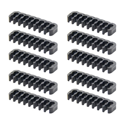 Cable Clips for Computer Builds, 10-Piece Black Wire Organizers, 1.5 in - Image 4