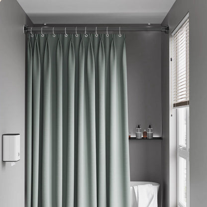 Adjustable Closet Rod in Black Metal, Extends 19.5 to 31.5 in, Heavy Duty - Image 5