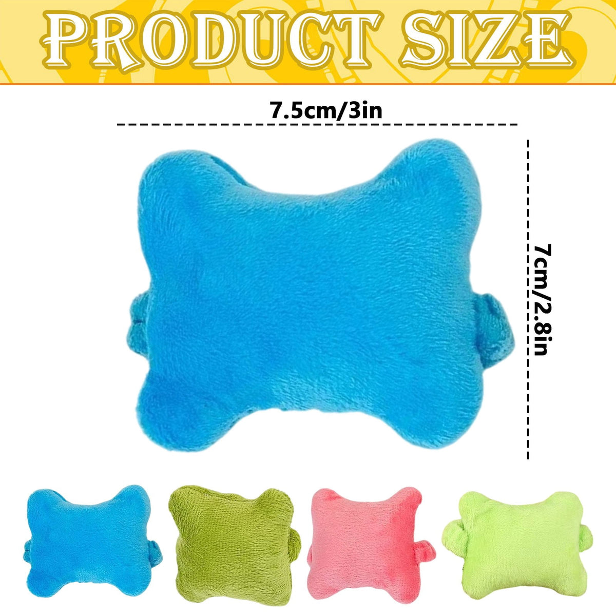 Plush Keyboard Wrist Rest with Elastic Strap, Soft Typing Support Cushion - Image 3