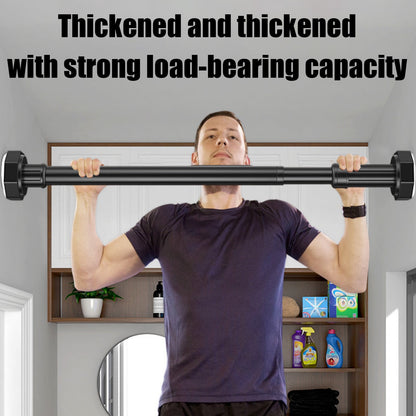 Adjustable Closet Rod in Black Metal, Extends 19.5 to 31.5 in, Heavy Duty - Image 2