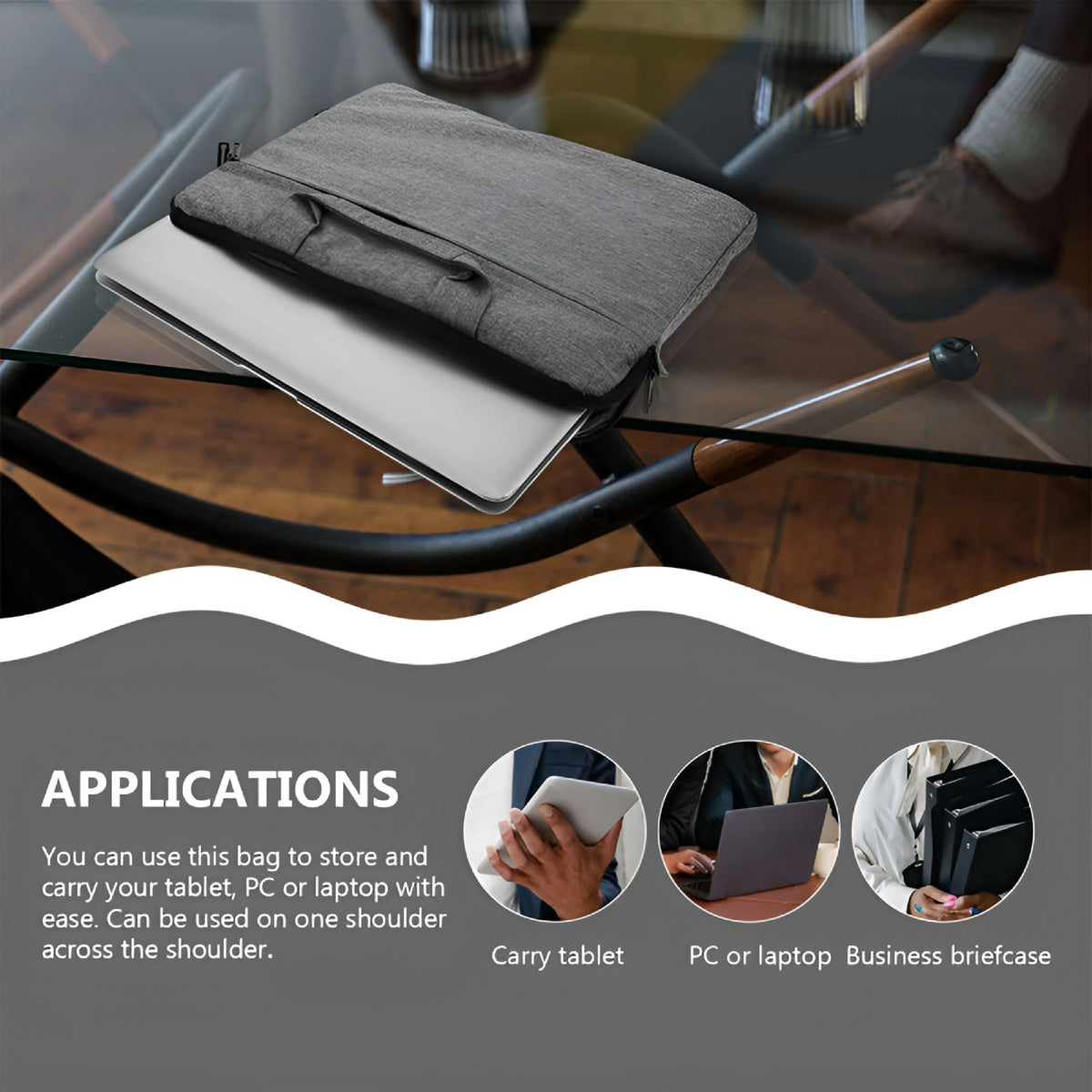 Adjustable Crossbody Strap for Laptop and Travel Bags, Padded Shoulder Belt - Image 4