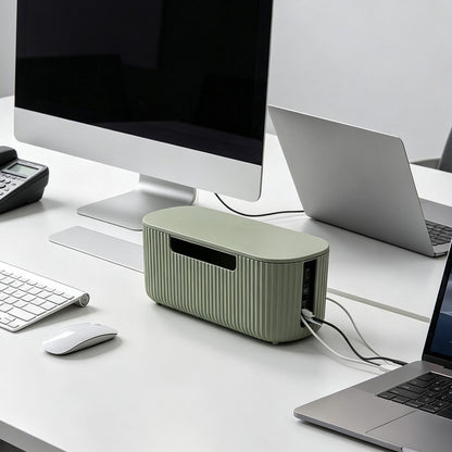 Vented Cable Management Box, Plastic Power Strip Cover, 11.81 x 4.72 x 4.33 in - Image 6