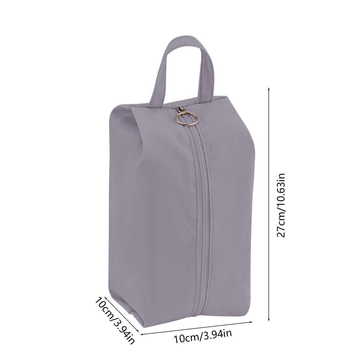 Small Packing Pouch for Underwear and Socks, Gray Travel Cube, 10.63 in - Image 3