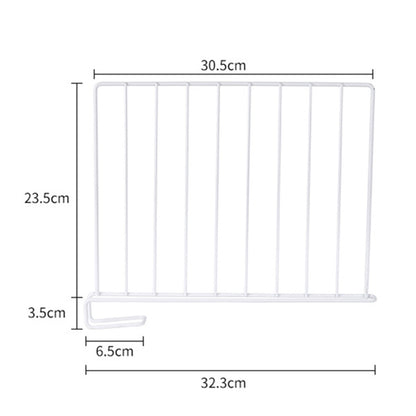 Metal Closet Shelf Dividers, Pair of Vertical Separators, 9.4 in Tall - Image 6