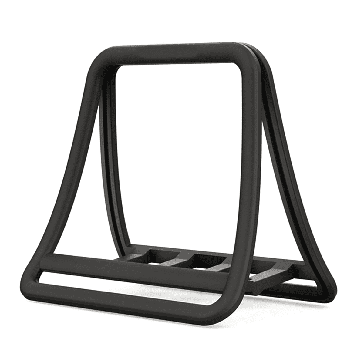 Vertical Desk Rack for Laptops and Tablets, Adjustable Width, Black