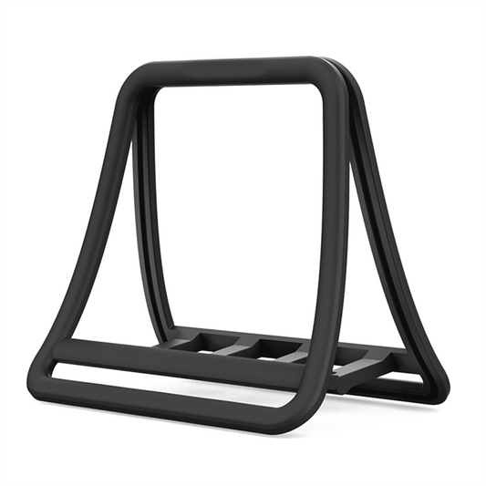 Vertical Desk Rack for Laptops and Tablets, Adjustable Width, Black