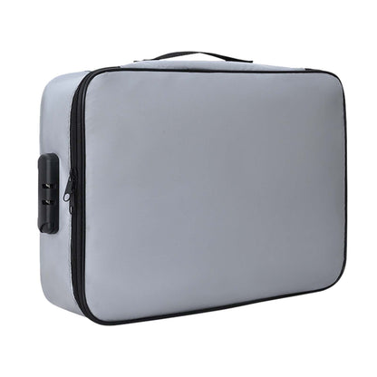 Fireproof Document Bag with Lock, Water-Resistant File Pouch, 14 x 11 x 4 in