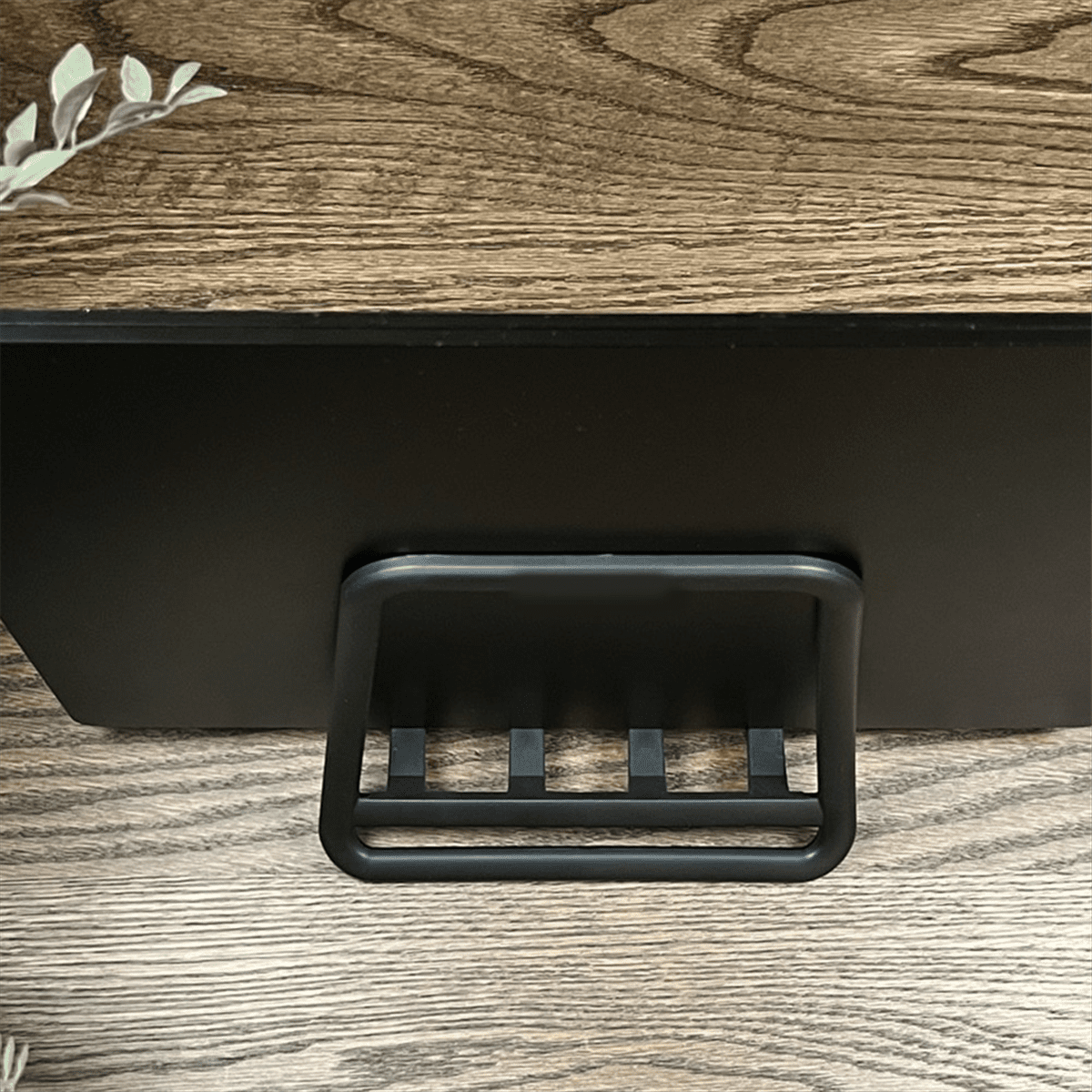 Vertical Desk Rack for Laptops and Tablets, Adjustable Width, Black - Image 4