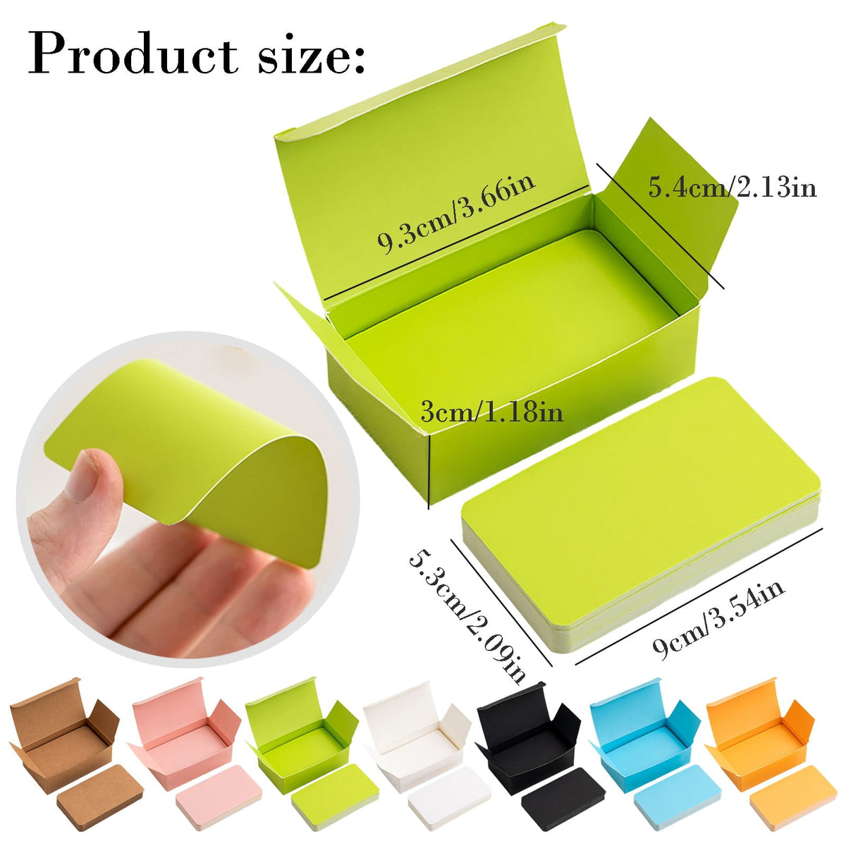 Blank Index Cards in Pink, 100 Unruled Cardstock Note Cards, 3.5 x 2 in - Image 3