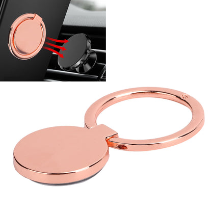 Magnetic Metal Phone Ring Grip and Kickstand, Rose Gold, Rotates Fully - Image 5