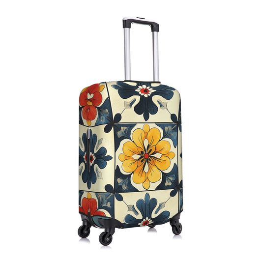 Patterned Luggage Cover for 22 to 24 in Suitcases, Washable Scratch Guard