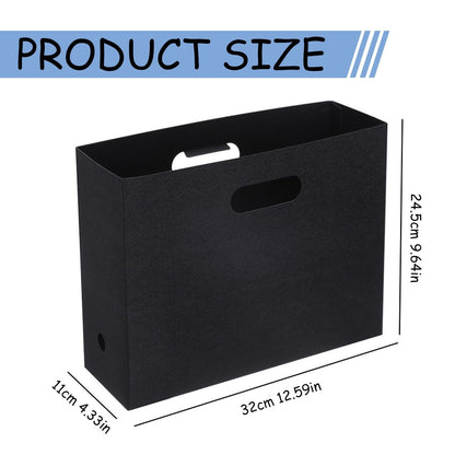 Folding Magazine File and Book Stand, Plastic Desk Rack, 12.5 x 9.6 x 4.3 in - Image 2