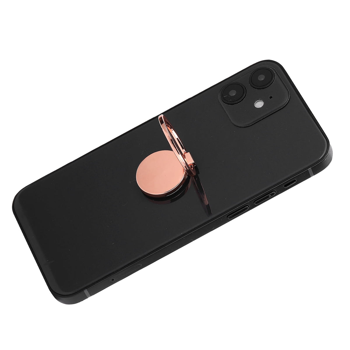 Magnetic Metal Phone Ring Grip and Kickstand, Rose Gold, Rotates Fully - Image 6