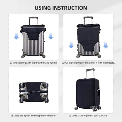 Patterned Luggage Cover for 22 to 24 in Suitcases, Washable Scratch Guard - Image 6