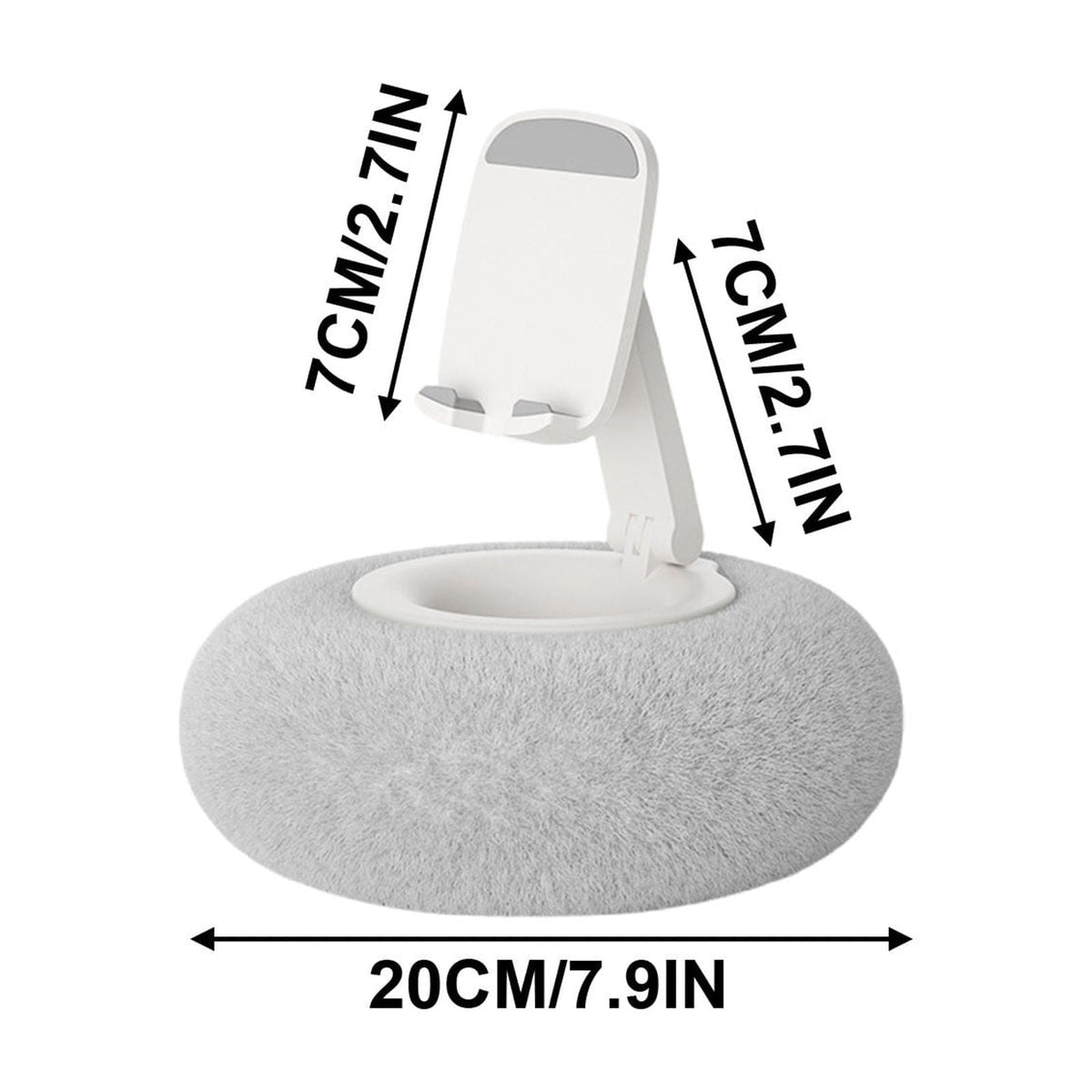 Pillow Phone and Tablet Holder, Soft Rotating Stand for Bed and Sofa - Image 2