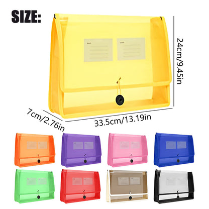 Expanding File Wallet with Snap Closure, Clear Letter and A4 Paper Organizer - Image 3