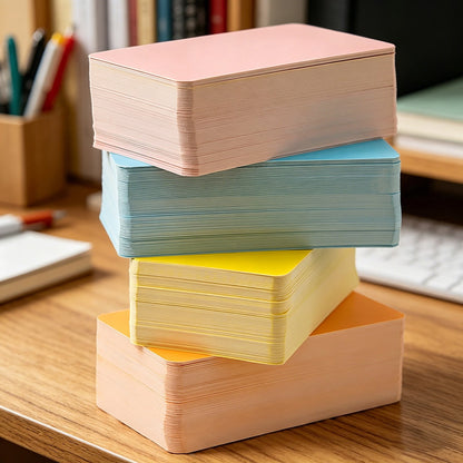 Blank Index Cards in Pink, 100 Unruled Cardstock Note Cards, 3.5 x 2 in - Image 4