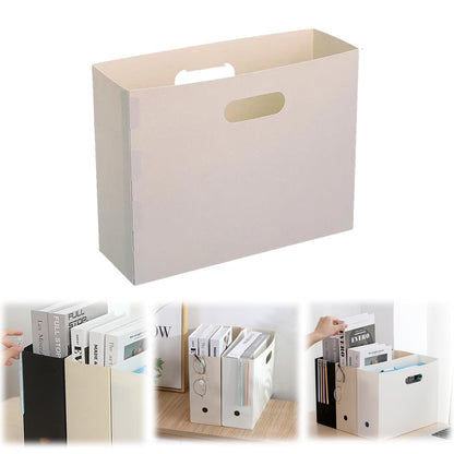Folding Magazine File and Book Stand, Plastic Desk Rack, 12.5 x 9.6 x 4.3 in - Image 3