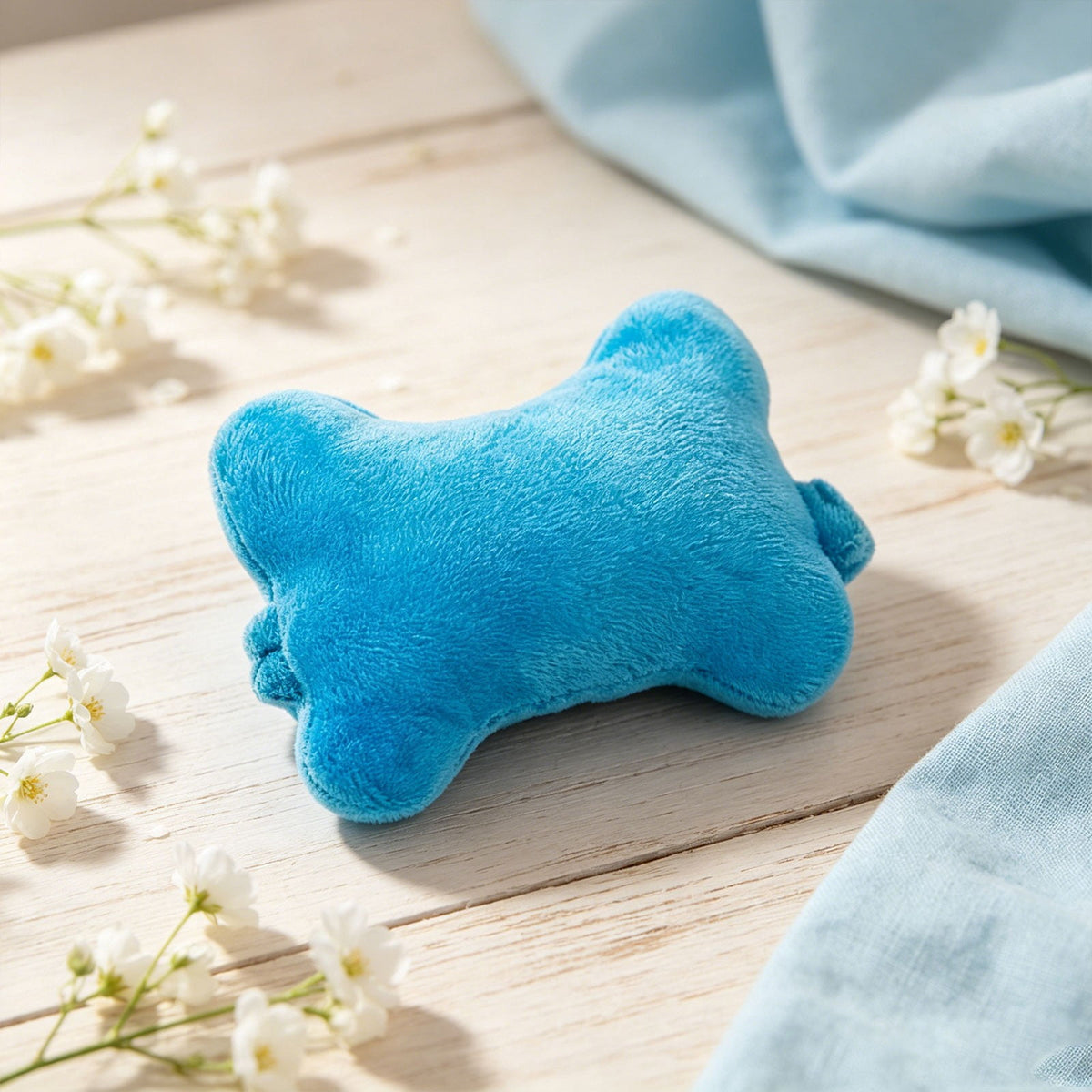 Plush Keyboard Wrist Rest with Elastic Strap, Soft Typing Support Cushion - Image 4