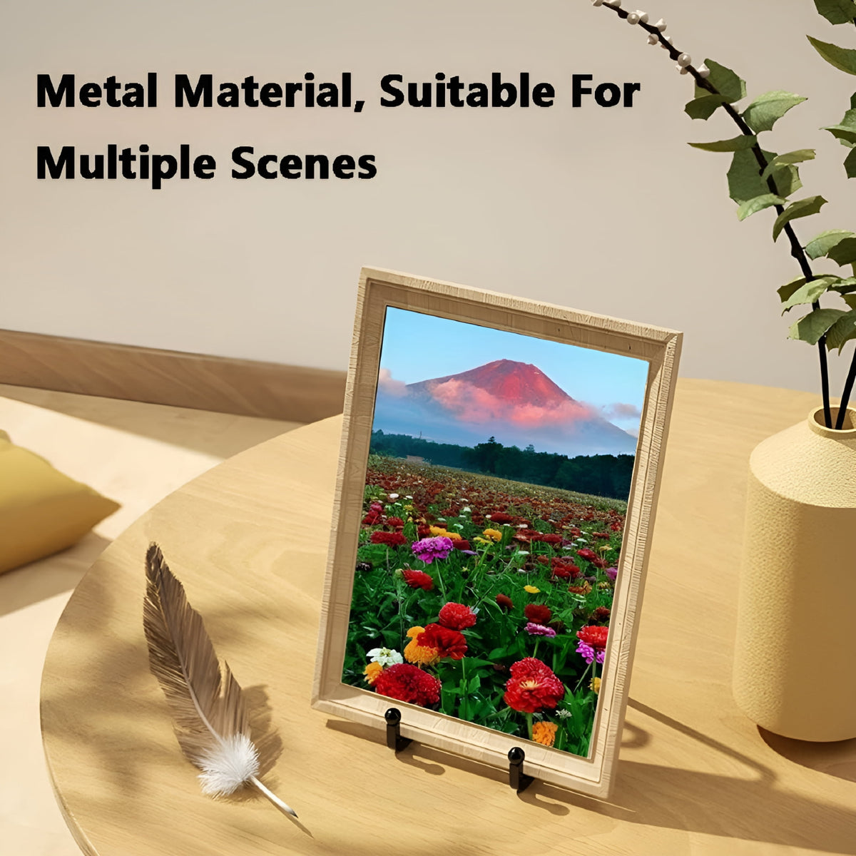 Square Wire Plate Stands in Black Metal, 6 in Display Easels, Set of 2 - Image 2