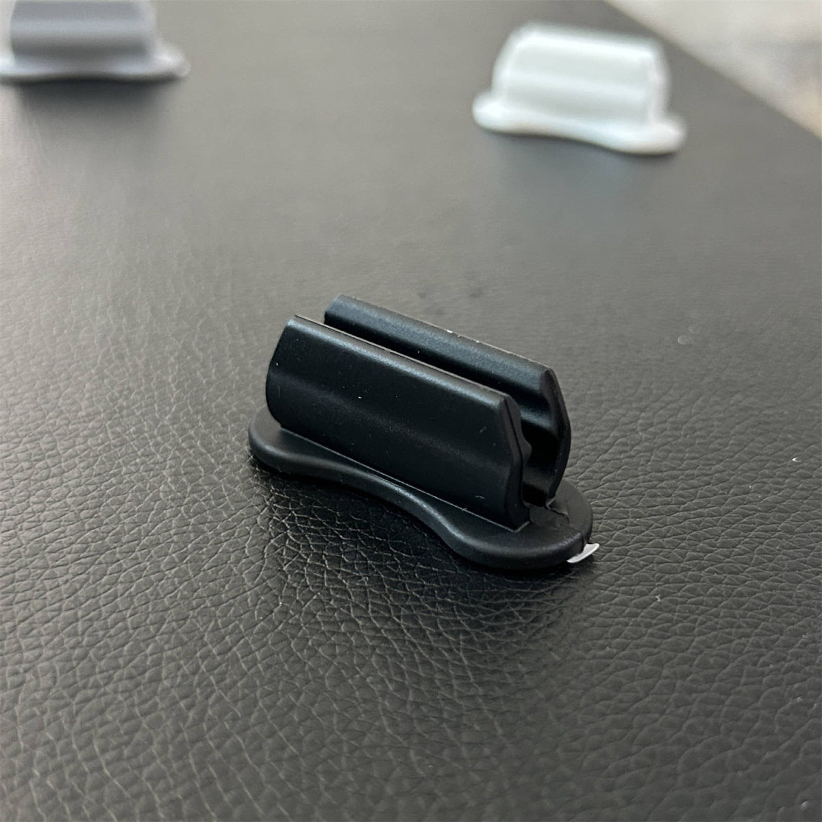 Adhesive Silicone Pen Holders for Desk and Wall, Set of 5, Black - Image 2