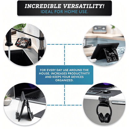 Folding Flexible Phone Stand for Travel, Flat-Packing Tablet Holder - Image 4